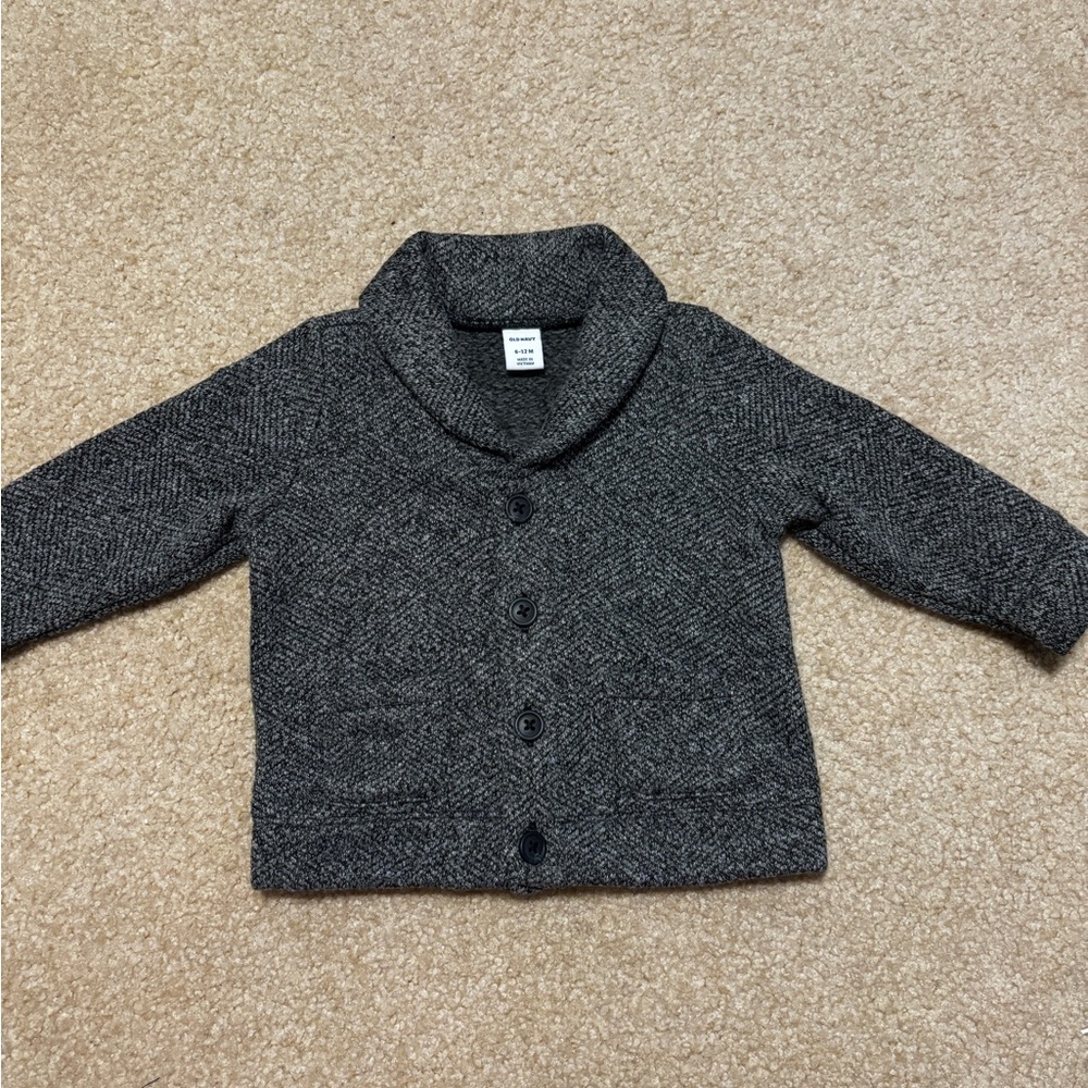 Old Navy Charcoal Cardigan Size 6-12 Months